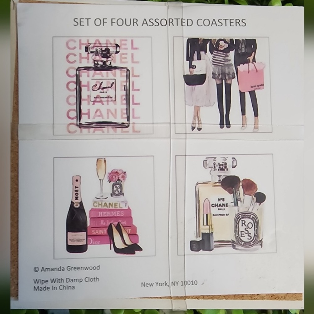 Amanda Greenwood Four Pack Fashion Ceramic Coasters - Picture 3 of 7